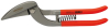 Blechschere Taf.-Durchlauf, r. 300mm geh., f. V2A, m. Feder