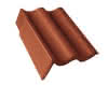 Braas Harzer Pfanne Star Matt Giebelstein links 8.8cm, ziegelrot