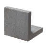 L-Stein 40x40x23cm Nr.014 grau