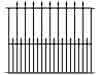 Dekor Zaunmatte Chaussee grün1260x1020mm 