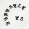Orchideenclip 10er Set anthr. 1,5cm 