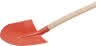 Schaufel Frankfurter Gr.5 rot mit Stiel 