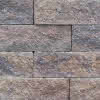 Schichtmauerwerk Einzelstein Linear 50x25x15 cm, braun nuanciert