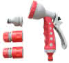 Sprühpistolenset rot/grau 1/2" 4-tlg. 