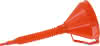 Trichter 160mm orange Flexauslauf Länge 320mm, PE