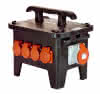 Stromverteiler M1 Vollgummi 400V schwarz IP54 CEE 16A 2m H07RN-F 5G6