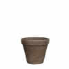Tontopf Stan grau D11,5xH9,5cm 