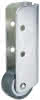 Bockrolle verz. Softrad TPE Ø38x18 mm stirns. Befest., Platte 86x26mm, TK 45kg