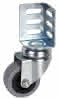 Lenkrolle verz. KU-Felge GL Ø50x22 mm Winkelblech 52x37 mm, TK 40 kg