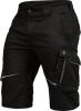 Hose kurz schwarz/grau Gr.52 290gr.55% Baumwolle / 42% PES / 3% Span.