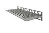 Schlüter SHELF-W S1 300x115mm Design FLORAL Edelstahl gebürstet