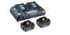 Power Source Kit Li 18,0V/5Ah 199482-2 2 Akkus & Doppel-Ladegerät