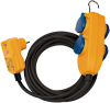 FI-Schutzadapterltg.10m H07RN-F3G1,5 mit FI-Stecker und 4F.Powerblock