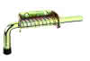 Bolzenriegel mit Feder verz. Ø6x176 mm 