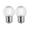 Leuchtmittel LED Fil Tropf. E27 5W klar 2er Pack 470lm 2700K