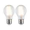 Leuchtmittel LED AGL Fil E27 7W matt 2er Pack 806lm 2700K