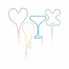 Neon Colourflex USB Stripe mixed 4x5W 5V 4x1m blue, orange, pink, green