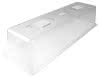 Haube 59x19x13cm transparent 