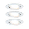 Einbauleuchte Prem. Coin Set Slim LED 3x6,8W weiß dimmbar rund schwenkbar 2700
