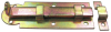 Fensterrriegel gerade verz. 80x30 mm mit Lasche u. Schlaufe, lose mit EAN