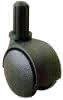 Doppel-Möbelrolle KU schwarz Ø50 mm Stift Ø10x34 mm, TK 50 kg, lose mit EAN