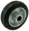 Ersatzrad Stahlfelge verz. Gummi Ø160 mm Rollenlager, TK 135 kg, lose mit EAN
