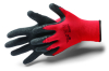 Handschuhe Allstar Crinkle XL/10" rot Latexbeschichtung und Crinkle Finish