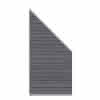 System Platinum Zaun-Anschluss-Set grau 89x180cm