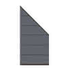 System WPC XL Zaun-Anschluss-Set anthraz 89x180cm