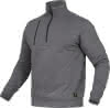 Zip-Sweater 60% BW/40%Poly. grau M 290 g