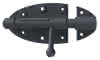 Bolzenriegel Ovado verz. grau 112x72 mm mit rundem Griff