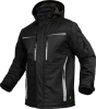 Winter-Softshelljacke schwarz Gr.L 485g. Pongee+Membran+Fleece