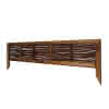 Beeteinf. Weide gerahmt 100x25/36cm 