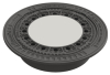 Schachtabd.MEILEVEL-K Kl.D rd.LW600 m.V. Guss/Beton-Guss, MEIPREN im Deckel, m.E.