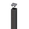 System U-Klemmprofil anthrazit 192x4x4cm für System, Glas, Board