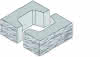 KANN Vermont-Bruchsteinm.37,2x18,6x15cm Pfeilerelement  grau