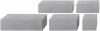 KANN VIOS-Mauer grau Endelement klein 45x22,5x16,5 cm