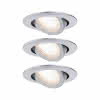 Einbauleuchte Set 3-stepdim schwenkbar LED 3x6W 3000K 230V chrom matt/Kst