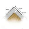 Protektor Kompositprofil MID-FLEX 37322 papierkaschiert, Rolle a 30,5m