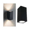 Außenwandleuchte Flame IP54 2x3W grau 