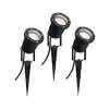 Spotlight Line Garden Spec. GU10 3x3,5W IP44 230V 3000K Schwarz Alu