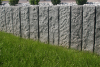Granitpalisade Belleza Oscuro 12x12x60 cm, 6 seitig gestockt