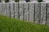 Granitpalisade Belleza Oscuro 12x12x125 cm, 6 seitig gestockt