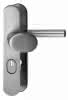 Schutzbeschlag ARES mit KZS, CL-Form Knopf/Drücker Edelst.matt, TS 38-63mm