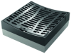Combip. Aufsatz CP PP Kl.D RF 500x500 mm Multit.-Design, Rahmen: Be/Gu, Guss