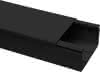 Kabelkanal 60x40 mm anthrazit 2m mit abnehmb. Deckel & Bodenlochung IP 40