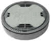 Schachtabd.Kl.D rd.LW610 m.V.m.E. Beton-Guss, Kleeblatt-Deckel, MEIPREN