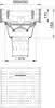 Aufsatz MEISTOP 500x500 Kl.D Rinne SW30 Guss, MEIPREN, Dichtung aus NBR, m.E.