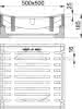 Aufsatz 500x500 Kl.D Rinne SW16 m.E. Beton-Guss/Guss, DIN 19571, MEIPREN,