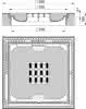 Kabelschachtabd.Kl.F 700x700mm m.Vm.E. Beton-Guss, MEIPREN